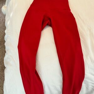 Lululemon Athletica Red Leggings